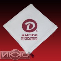 Полотенце с логотипом Дымов - Полотенце с логотипом ДымовМетод нанесения:&nbsp;шелкотрафаретная печать
